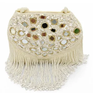 Handcrafted Mirror Fringe Potli Bag