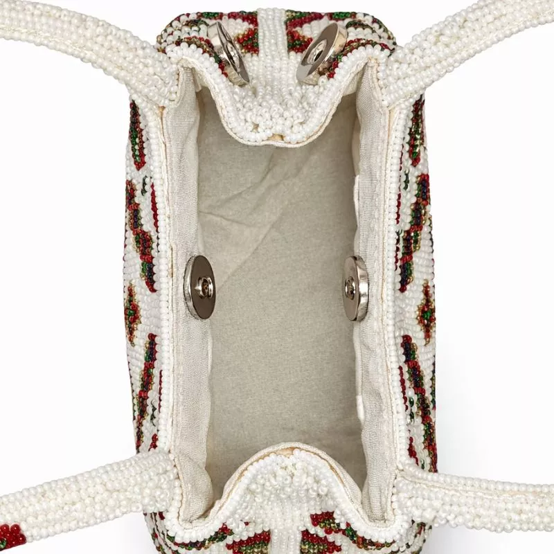 Handcrafted Beaded Ethnic Mini Tote bag - Image 2