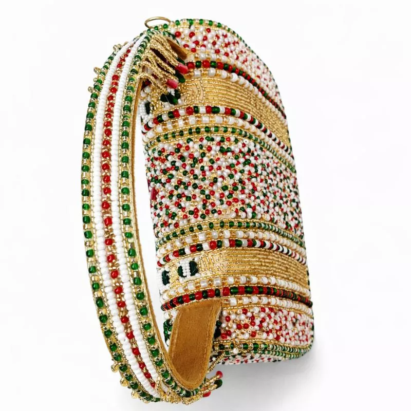 Handcrafted Beaded Handheld Clutch - Image 4