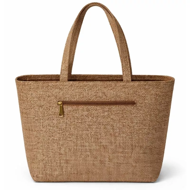 Handcrafted Embroidered Jute Tote Bag - Image 3